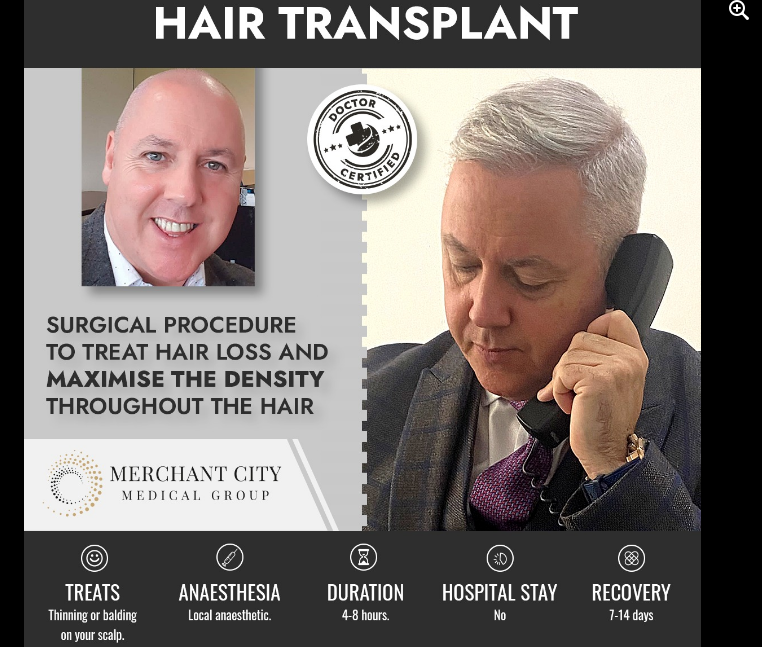 A simplified hair transplant timeline
