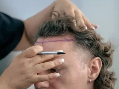 marked head
